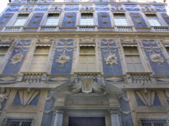 Facciata Palazzo Nicolosio Lomellino di Genova-Lo splendido palazzo Bruzzo, via Garibaldi 7-foto ambrosi