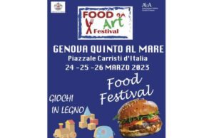 Food Art Festival a Quinto dal 24 al 26 marzo 2023 Food Art Festival a Quinto dal 24 al 26 marzo 2023