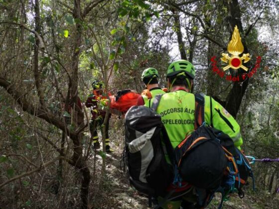 Escursionista s’infortuna ad una caviglia, soccorsa da VVF e soccorso alpino