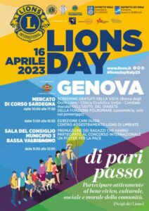 Lions Day 2023 a Genova. Appuntamento il 16 aprile al mercato di corso Sardegna con screening gratuiti, esibizioni e tanto altro.