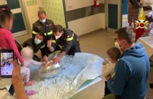 I vigili del fuoco per i giovani ospiti del Gaslini