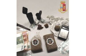Trovato con hashish, marijuana e coca: 24enne arrestato a Brin