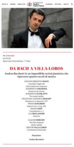 Andrea Bacchetti-Carlo Felice programma