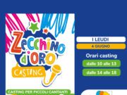 E’ partito il casting per lo Zecchino d’Oro, c’è tempo per iscriversi fino all’1 giugno per partecipare alla tappa al Centro Commerciale I Leudi di Carasco