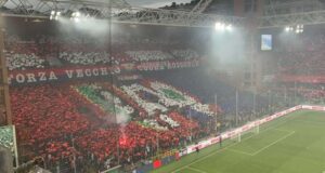 Genoa-Bari, la festa dentro lo Stadio Ferraris
