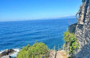 Recco, finiti i lavori al sentiero pedonale di via Bordigotto