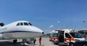 Bimba di 3 mesi portata con un Falcon da Catania al Gaslini di Genova