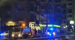 Incidente in corso Europa, mezzo a due ruote a terra