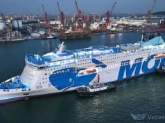 Moby Fantasy lascia Nansha e si dirige in Italia