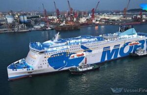 Moby Fantasy lascia Nansha e si dirige in Italia