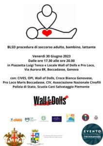 Wall of Dolls promuove un evento sul Primo Soccorso