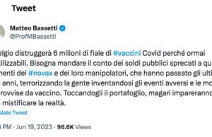 Becchi: semmai è Bassetti a essere un demente, si curi da psichiatra