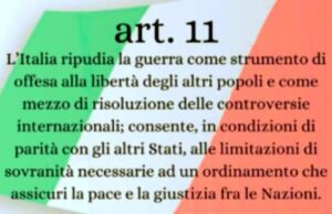 No alla guerra, sì alla pace: stop invio armi all’Ucraina. Raccolta firme per referendum