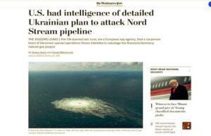 Ucraini pericolosi, Cia sapeva del piano per sabotare gasdotto Nord Stream