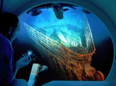 Una proposta di matrimonio estrema sul relitto del Titanic