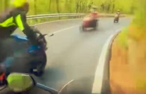 SS 45 Genova-Piacenza: bikers a 150 km/h in curva per i video sui social