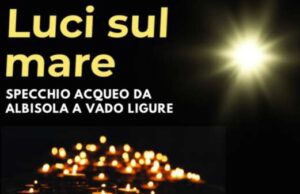 La posa dei Lumini a Mare nelle acqua tra Albissola e Vado ligure La posa dei Lumini a Mare nelle acqua tra Albissola e Vado ligure