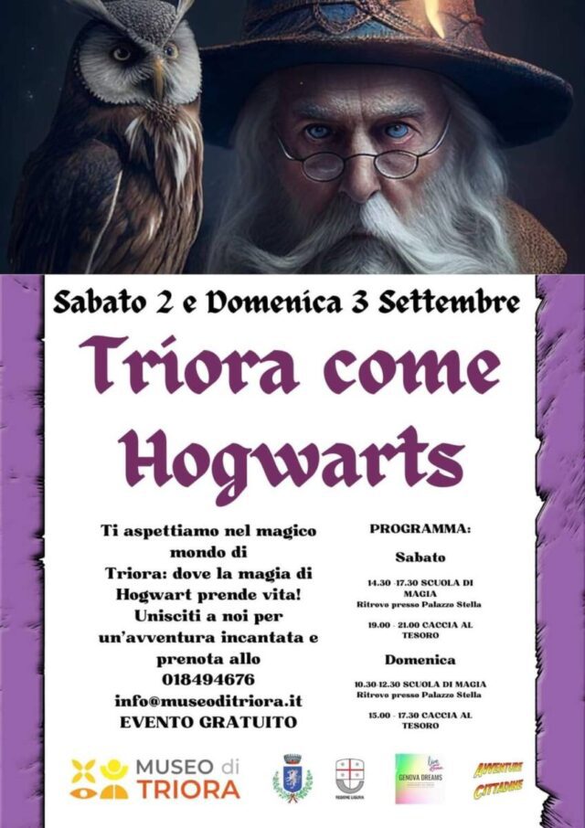 Nel borgo delle Streghe torna la magia di Harry Potter per un Weekend di Magia con “Triora come Hogwarts“ due giorni da sogno