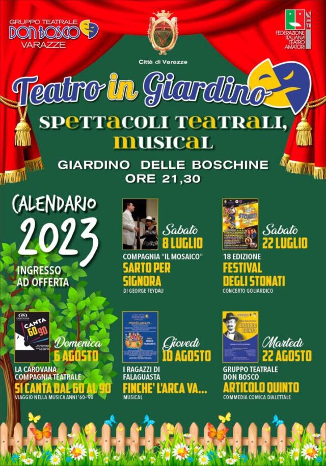 Nuovo appuntamento con la rassegna Teatro in Giardino