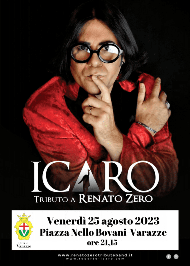 Tributo a Renato Zero con la band ’Icaro’ a Varazze