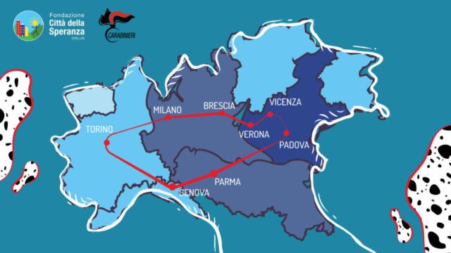 Genova è tappa della staffetta benefica “La Carica dei 101 per la Ricerca” Fondazione Città della Speranza Onlus