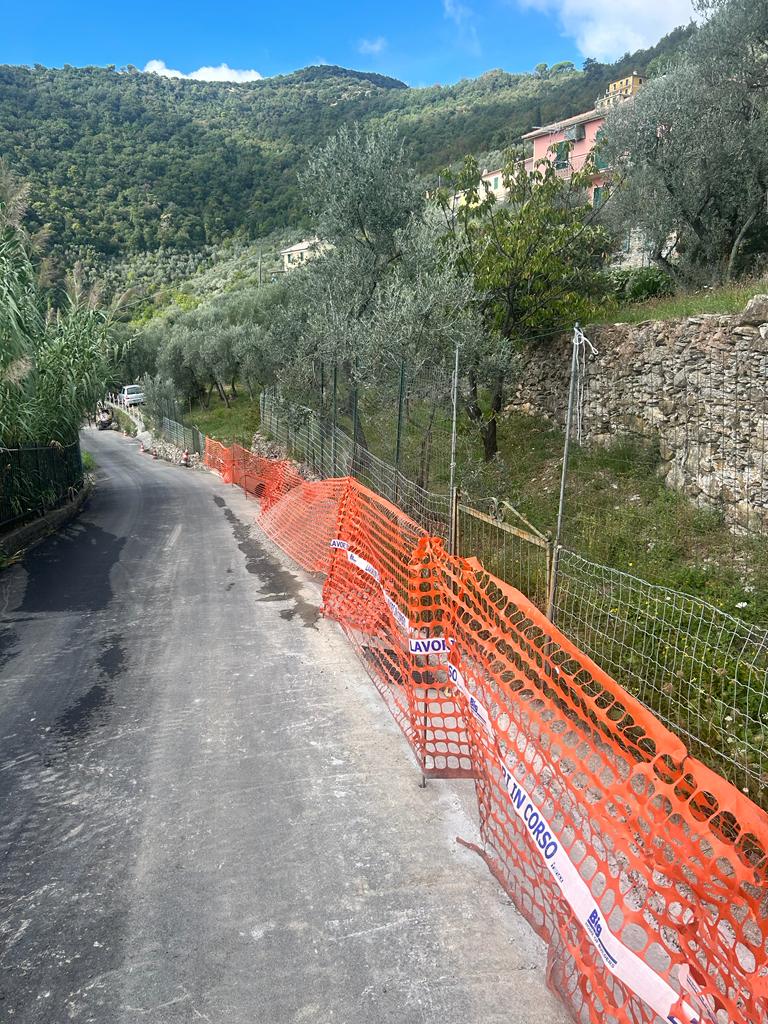 Recco, restyling lavori stradali ad Ageno e via Milite Ignoto