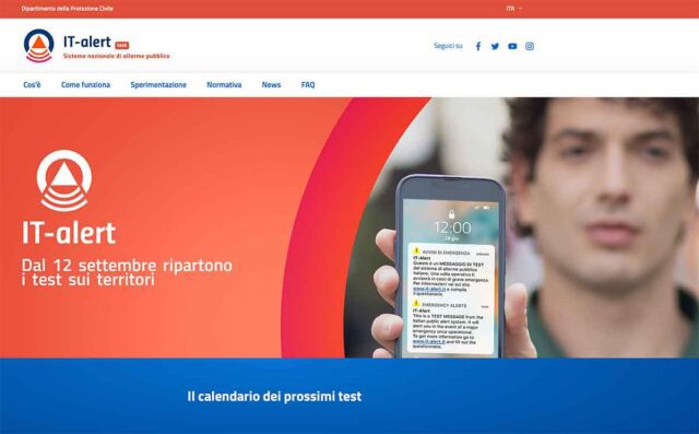 Oggi in Liguria è il giorno dell'IT-ALERT Oggi in Liguria è il giorno dell'IT-ALERT