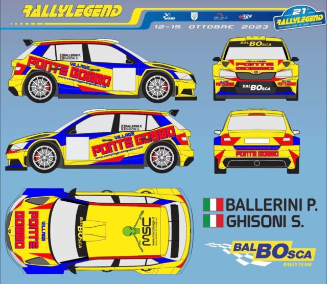 Lanterna Corse Rally Team al Rallylegend con Ballerini Lanterna Corse Rally Team al Rallylegend con Ballerini