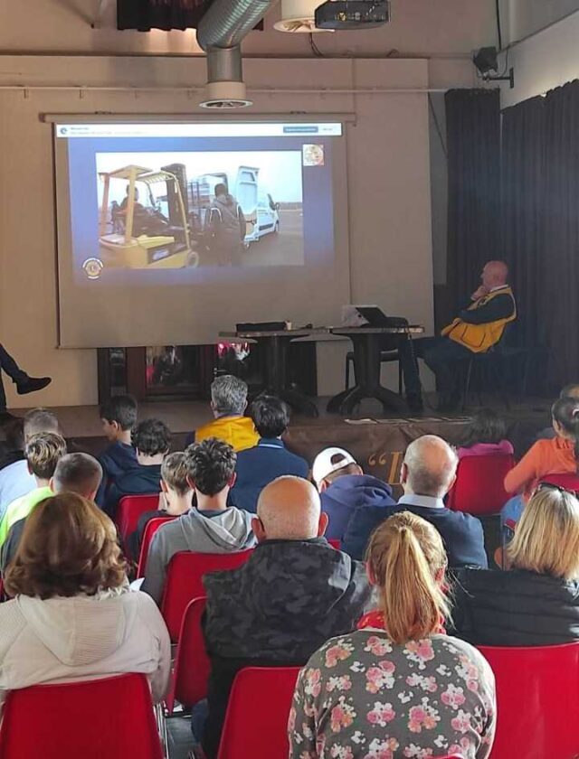 Sanremo un momento della serata