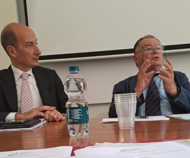 Il presidente nazionale di Confedilizia, Giorgio Spaziani Testa, e il presidente di Ape Confedilizia Genova, Vincenzo Nasini