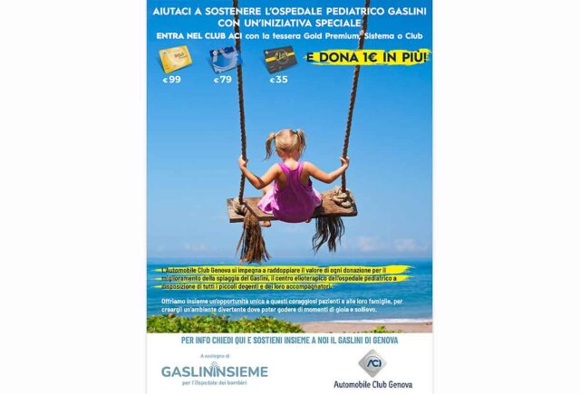 ACI avvia raccolta fondi per l’Ospedale Gaslini