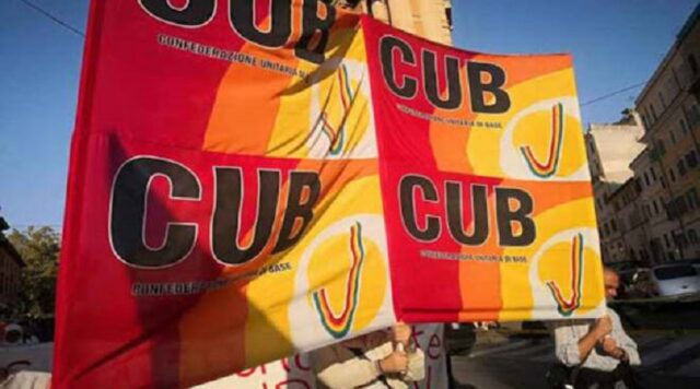 CUB Trasporti, sciopero di 24 ore per venerdì 20 ottobre