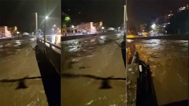 Paura a Recco per il torrente ingrossato. Tratto chiuso in A12