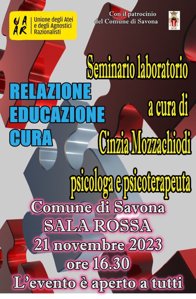 2023 l'UAAR partecipa alle iniziative coordinate dal Comune di Savona