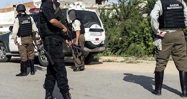 Tunisia Garde Nationale polizia tunisisina