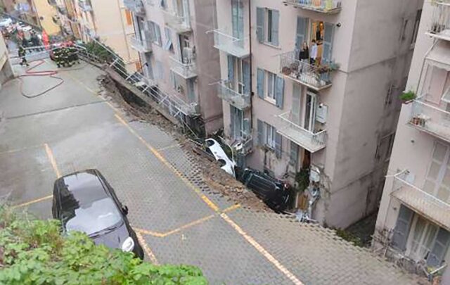 Frana a Castelletto, sono 20 gli sfollati Frana a Castelletto, sono 20 gli sfollati