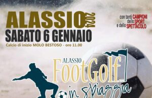I campioni dello sport ad Alassio per FootGolf in spiaggia