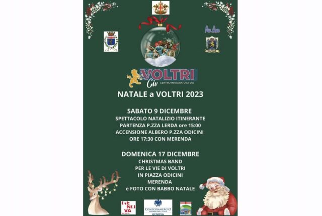 Natale a Voltri: l’accensione dell’albero e la Christmas Band Natale a Voltri: l’accensione dell’albero e la Christmas Band