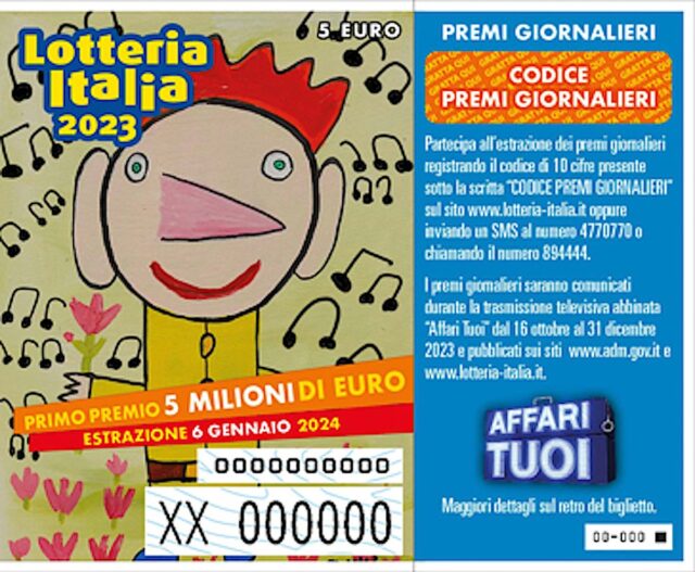 Lotteria Italia 2023: biglietti vincenti di seconda categoria