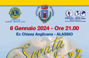Sabato 6 gennaio Serata Jazz nell’ex Chiesa Anglicana di Alassio Sabato 6 gennaio Serata Jazz nell'ex Chiesa Anglicana di Alassio