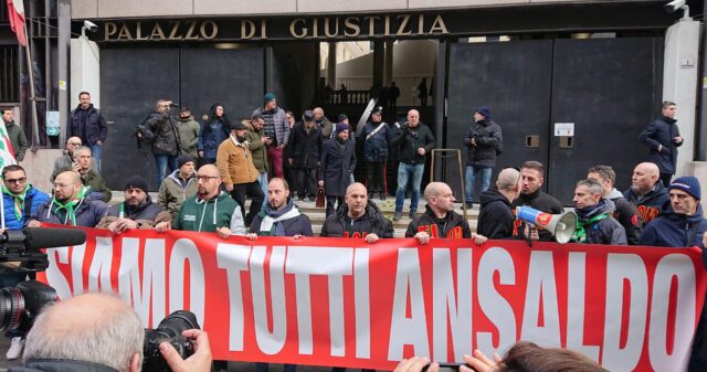 ansaldo corteo tribunale