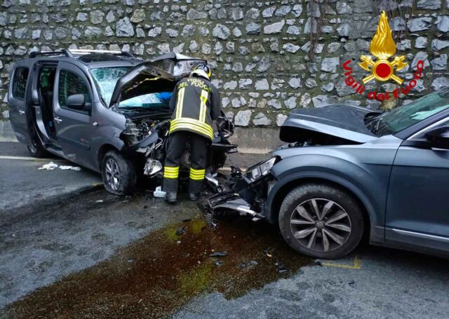 Savignone, incidente sulla provinciale 226. Savignone, incidente sulla provinciale 226.
