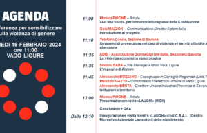 Vado Ligure: Evento e mostra contro violenza di genere Vado Ligure Evento e mostra contro violenza di genere
