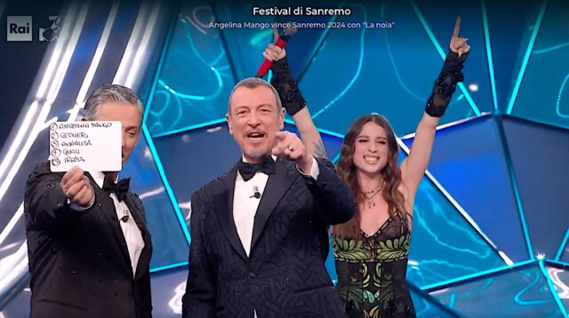 Angelina Mango vince Sanremo 2024 con il 40,3% delle preferenze