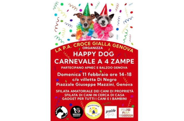 Happy Dog - Carnevale a quattro zampe domenica a Villetta Di Negro