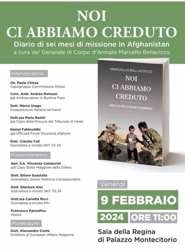 Il Generale Bellacicco da Diano Marina a Roma per presentare il suo libro