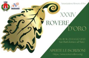 Rovere d’Oro 2024, bando online della XXXV edizione Rovere d'Oro 2024, bando online della XXXV edizione