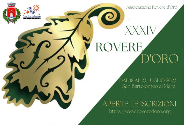 Rovere d'Oro 2024, bando online della XXXV edizione