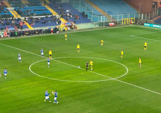 Sampdoria-Modena 2-2: i blucerchiati vengono rimontati con due rigori