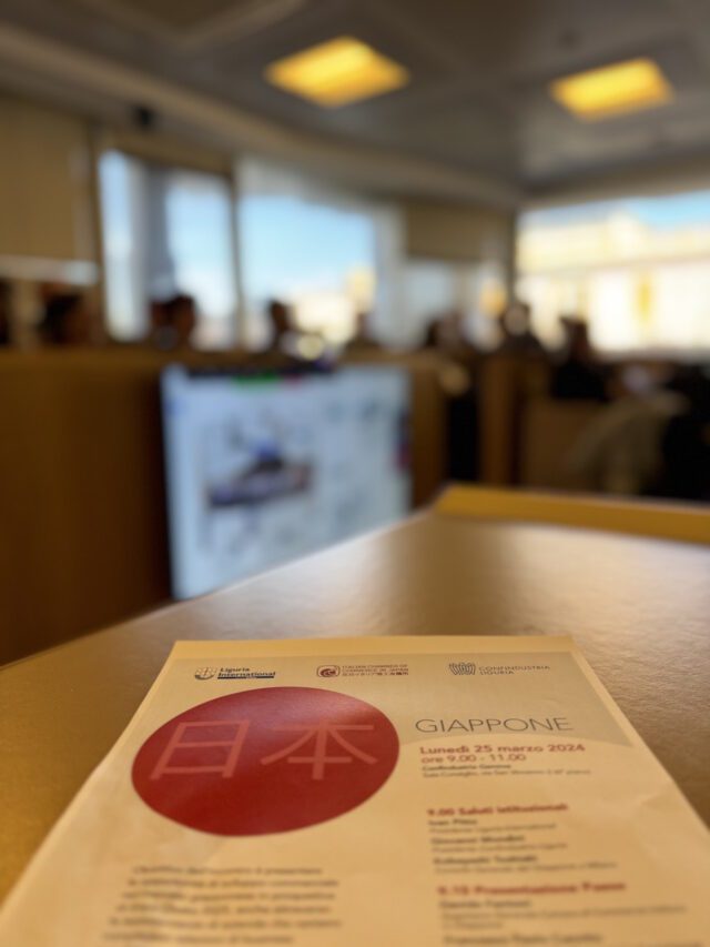 Al via una “road to Japan” per le imprese liguri in vista di Expo Osaka 2025